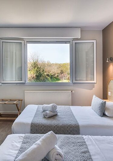 Location de chambre lits jumeaux à Fouesnant